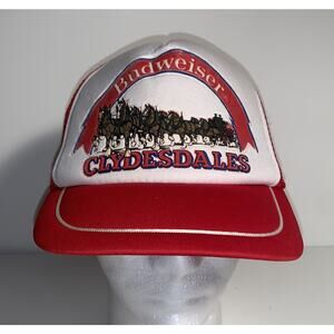 Vintage Budweiser CLYDESDALES Snap Back Trucker Hat